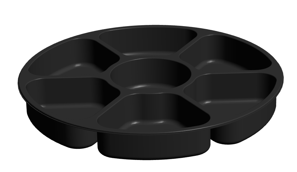 7 Cavity Round Platter