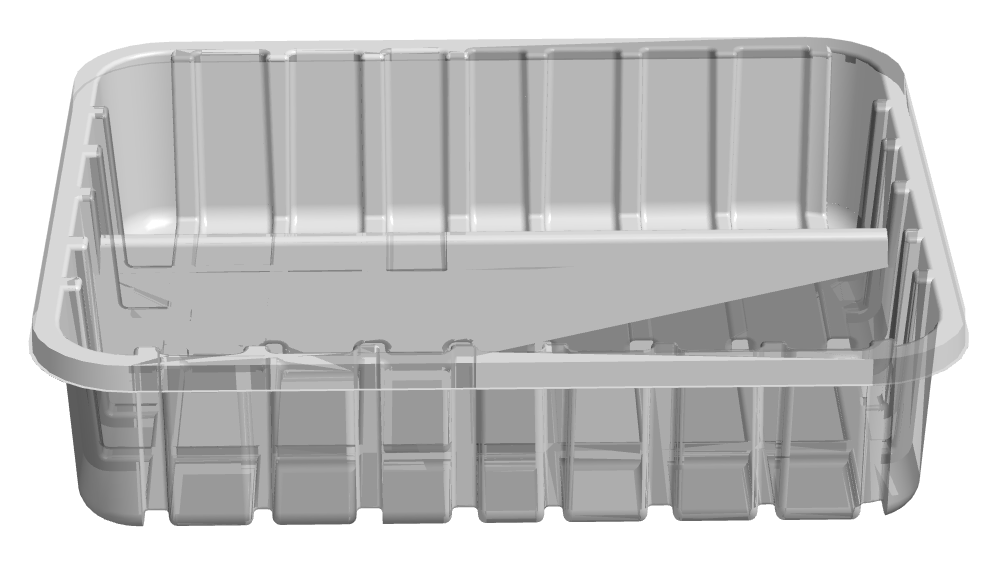 2 cavity Meat Tray