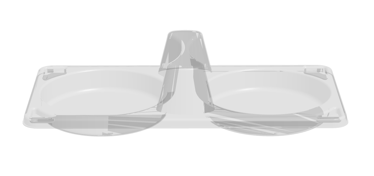 2 Cavity Ramekin Tray