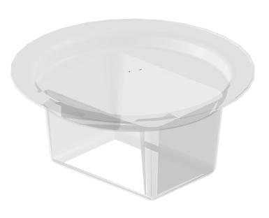 Square Profile Pot - 40mm deep