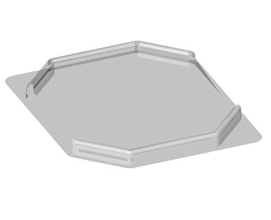 Octagonal Pasta Salad Lid see base D458