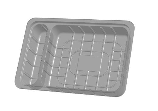 D15-55 2 cav Meat and Butter Tray