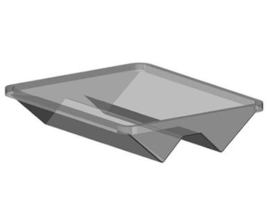 Sandwich Platter Deep Pitched Lid - see base D545