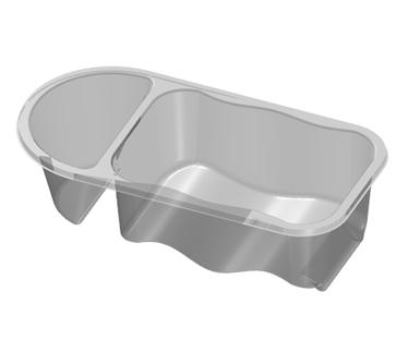 Handypack Snack Tray Deeper with foot