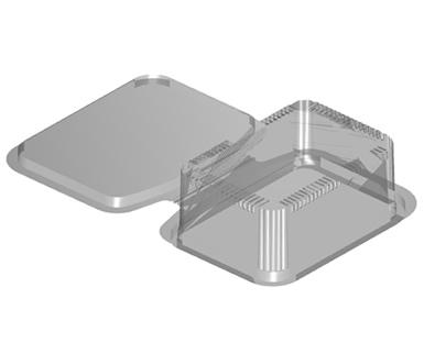 Rectangular Salad or Pasta Hinge pack