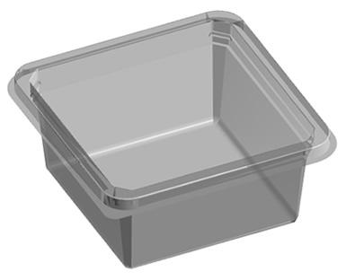Snack Pot Square 50mm deep