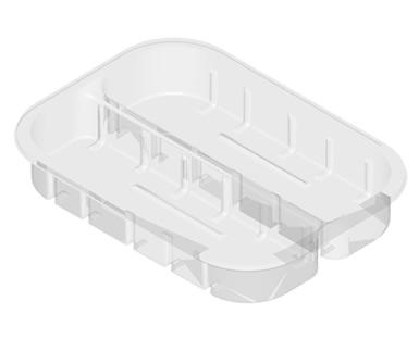 2 Cavity Tray Ideal for Prawns or Meat