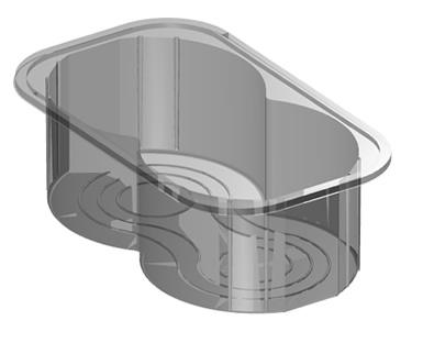 6 Burger Tray for 80mm burgers Smooth Wall Design