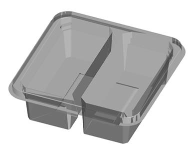 2 cav Square Pot